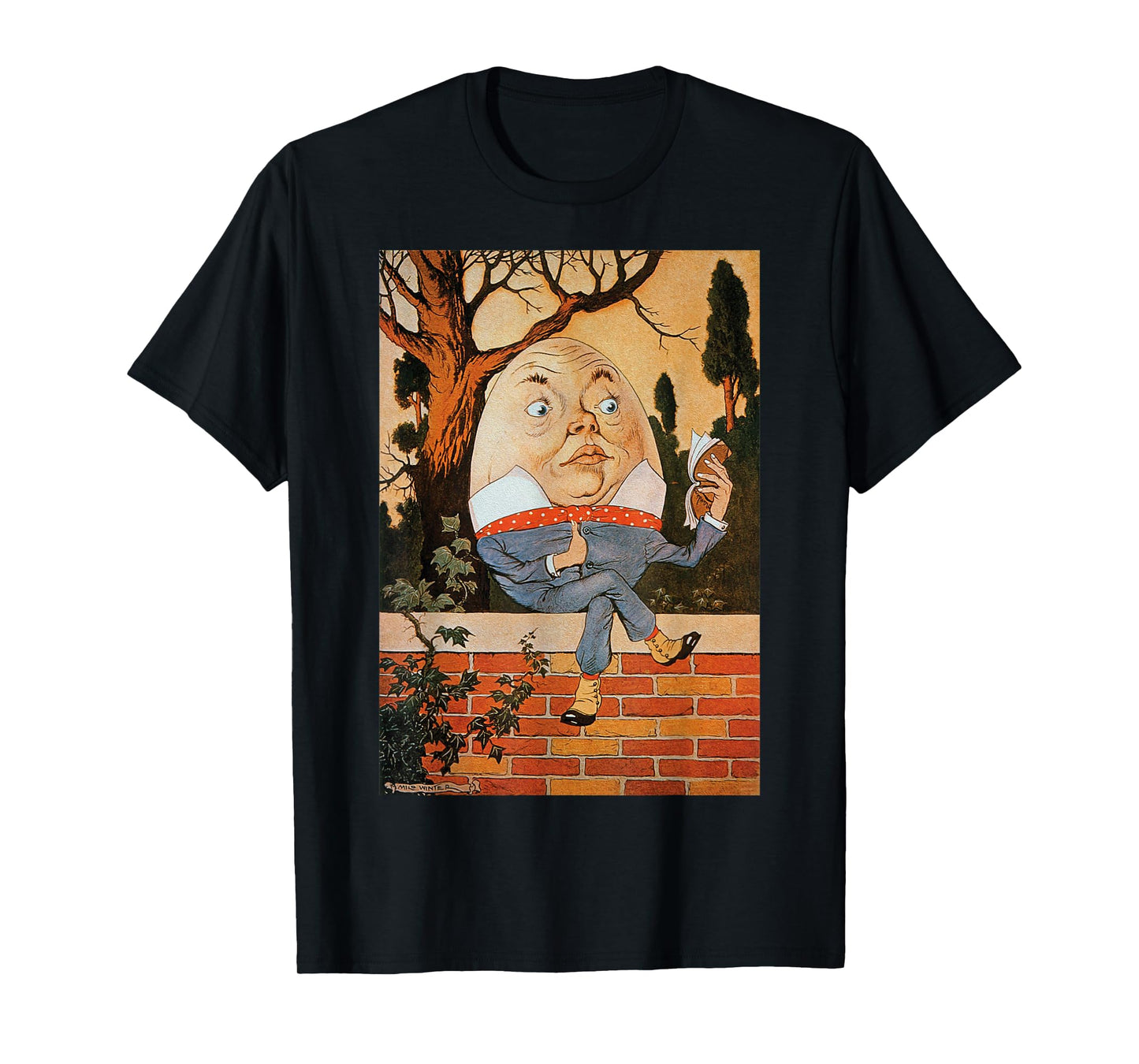 Classic Fairytale Nursery Rhymes Humpty Dumpty Sat on a Wall T-Shirt