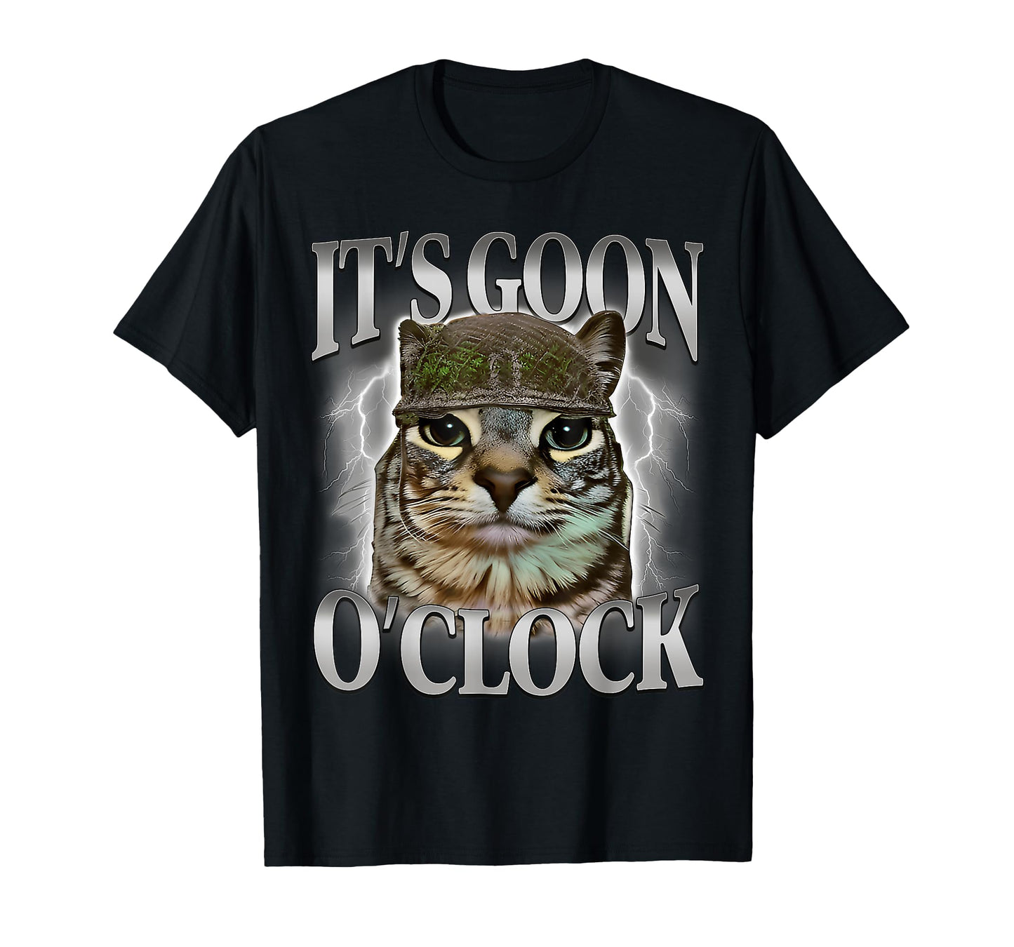 It's Goon O'clock Funny Cat Gen Z Joke Men Women T-Shirt