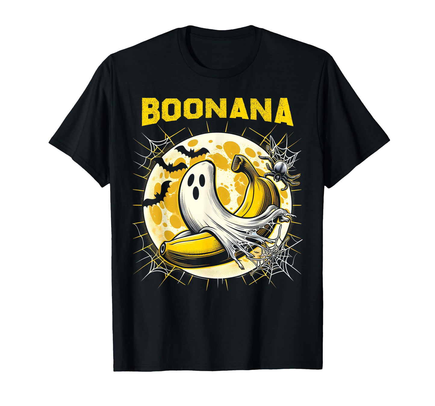 Boonana Ghost Costume Funny Banana Ghost Boonana Halloween T-Shirt
