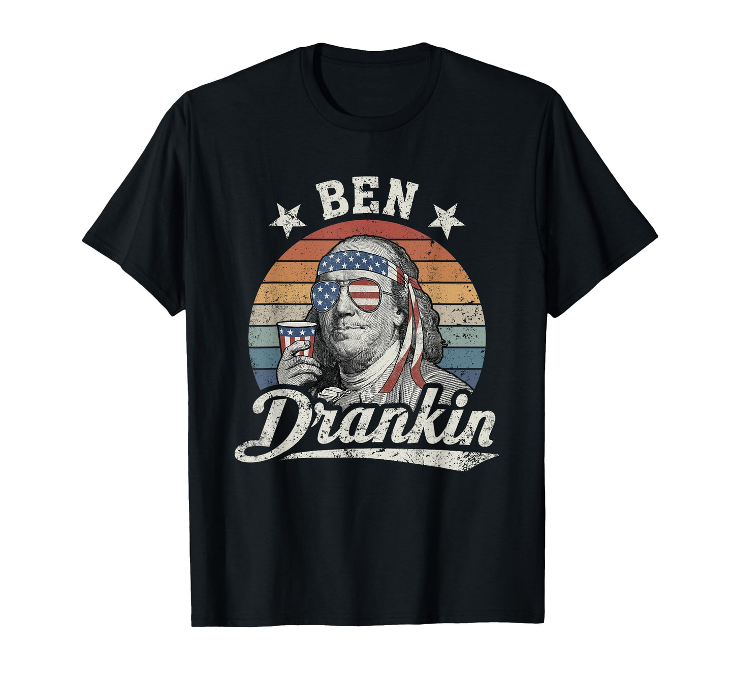 Ben Drankin Funny 4th of July Vintage T-Shirt