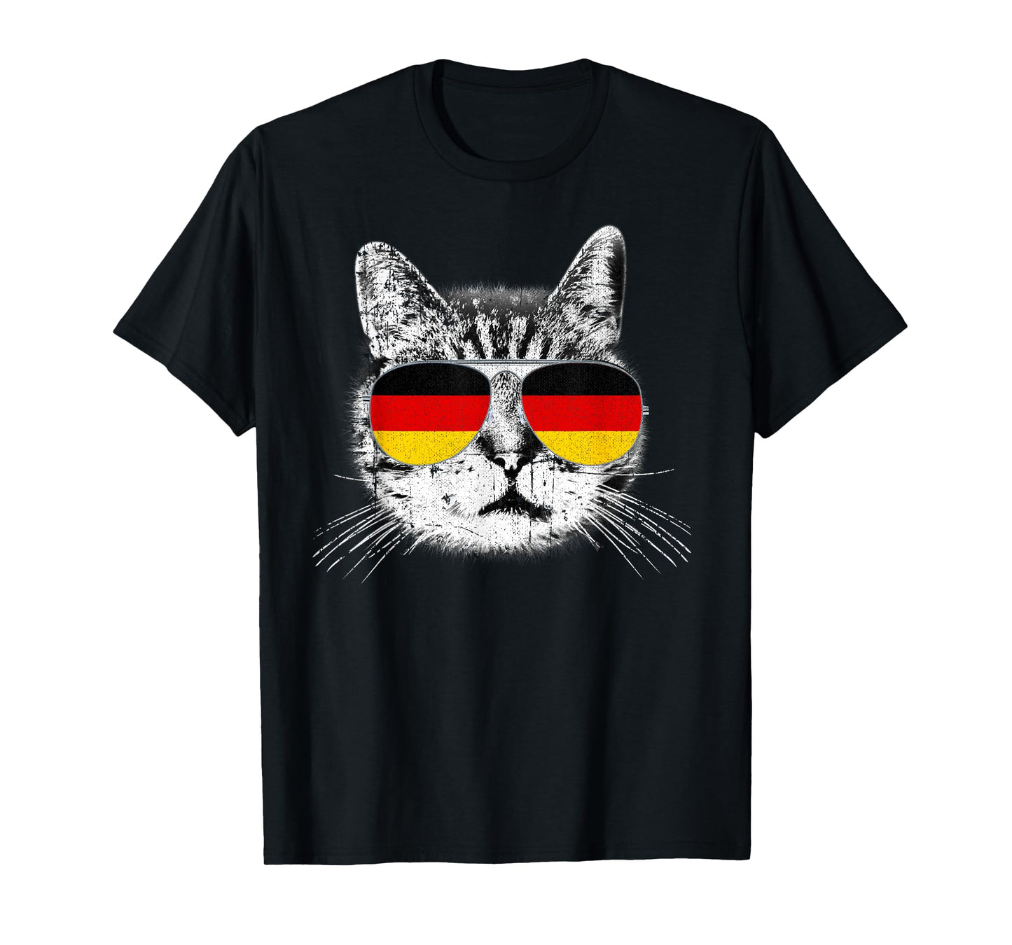 German Flag T Shirt Cat Heritage Pride Germany Oktoberfest T-Shirt