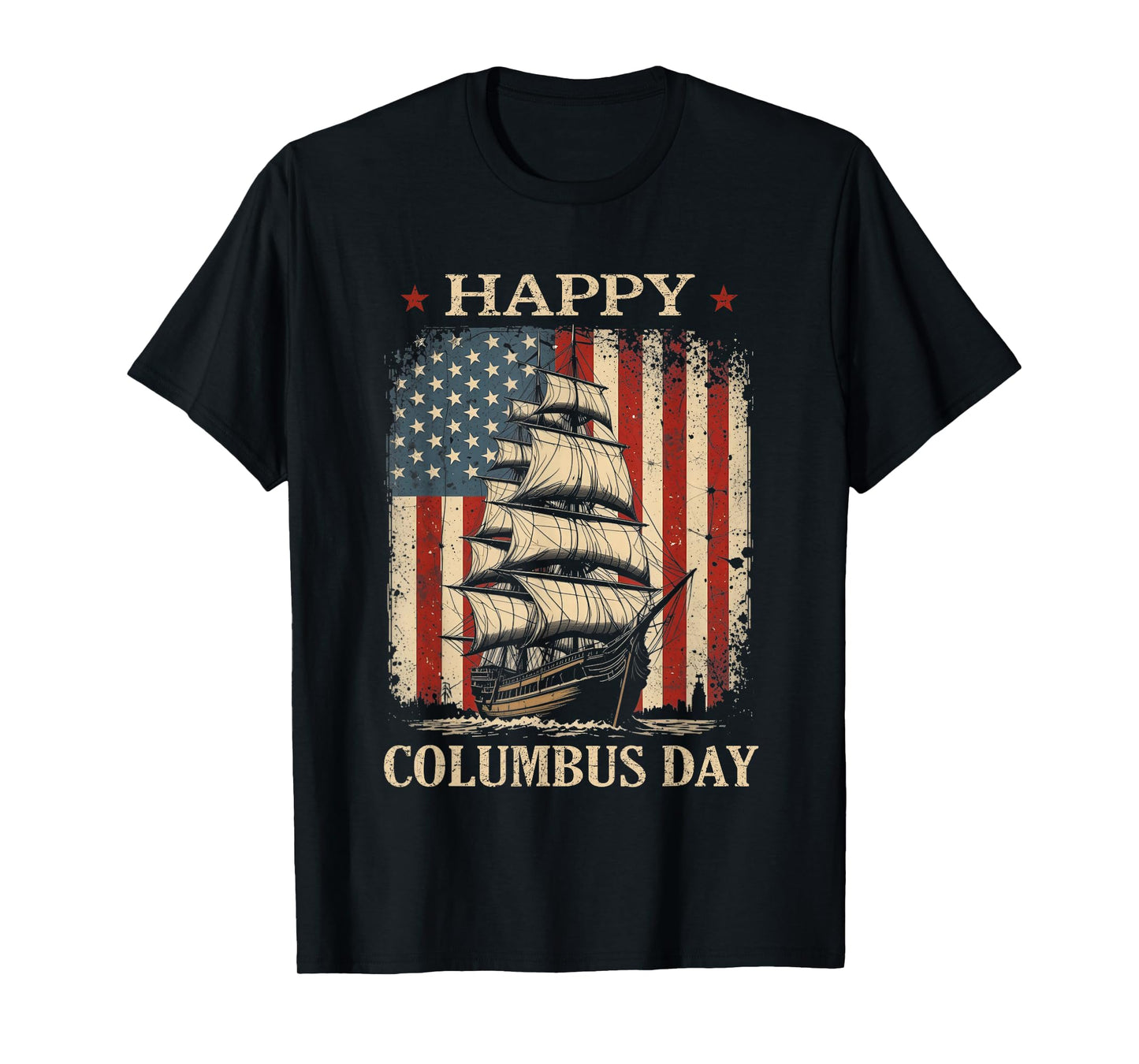 Happy Columbus Day Design Christopher Columbus Italian T-Shirt