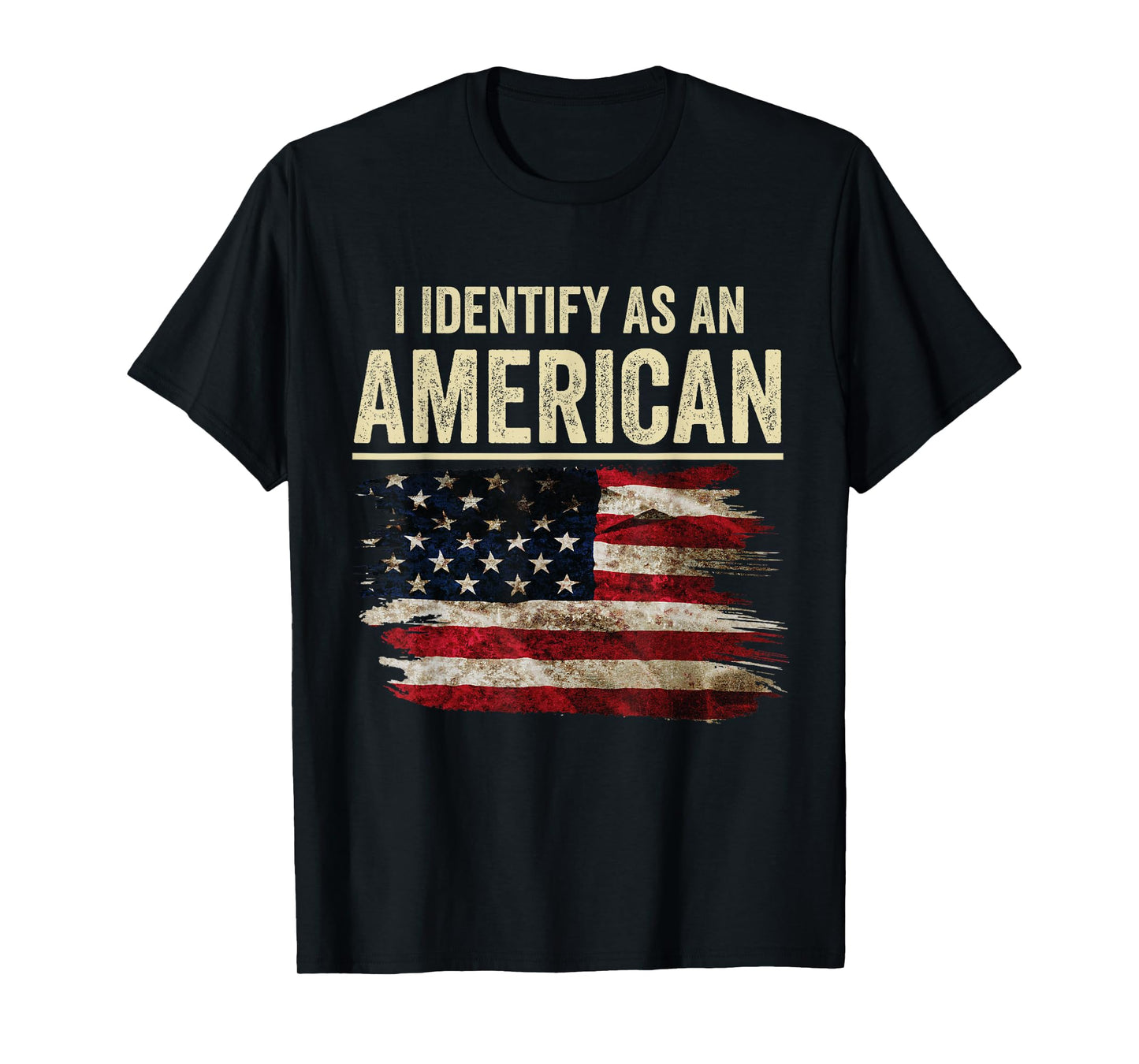 i Identify As an American Flag 4th July Independence Day T-Shirt