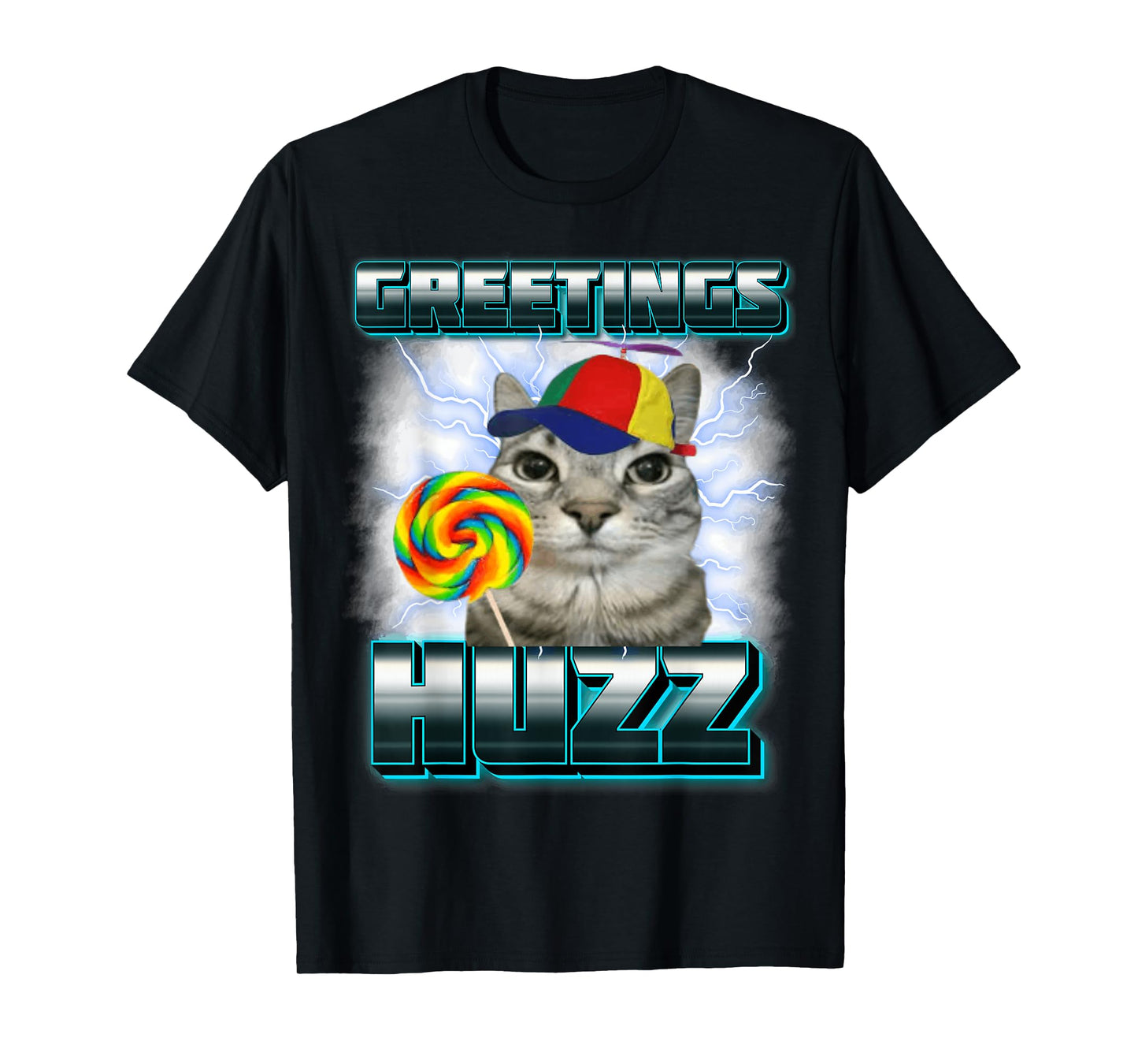 Greetings Huzz Meme Cat Meme Funny Memes Internet Memes Joke T-Shirt