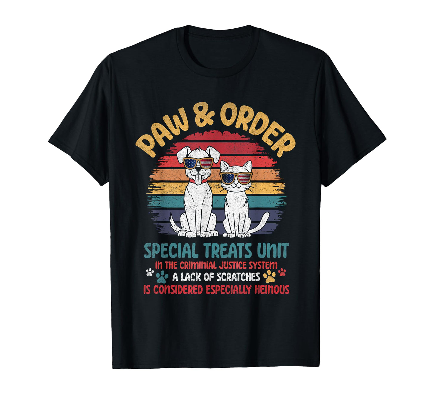 Paw And Order Special Treats Unit Shirt Cute Cat Dog Trainer Men Women Kids T-Shirt