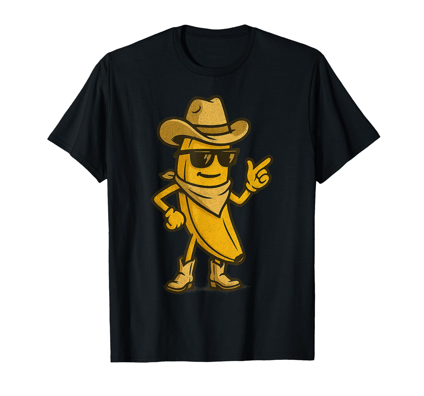 Banana Cowboy Cowgirl Country Western Funny Banana T-Shirt