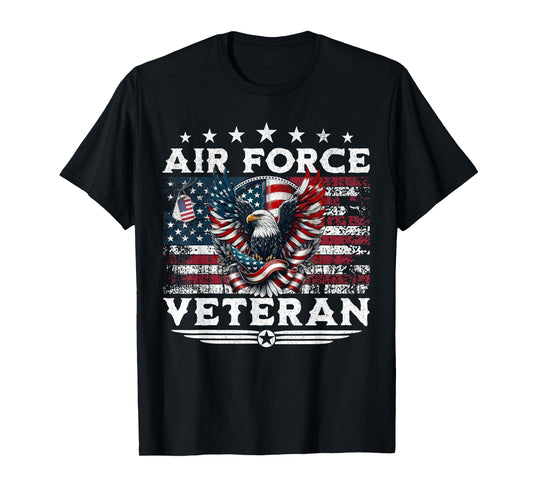 Veteran US Air Force American USA Flag Patriotic Veterans T-Shirt