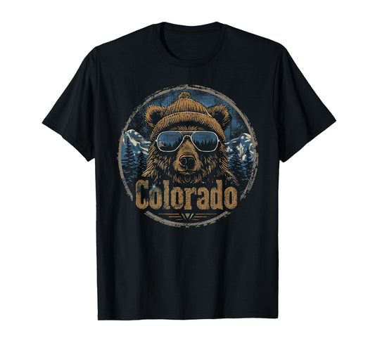Colorado - Vintage Mountain Hiking Hiker Camping Camper Ski T-Shirt