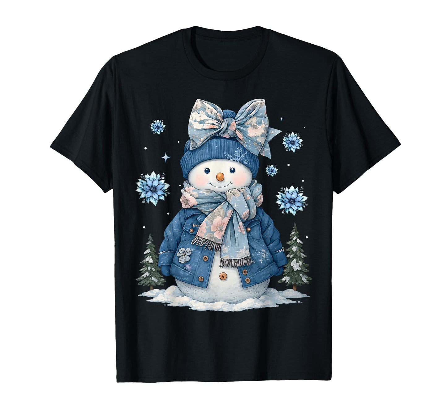 Snowman for Women Men Kids Grandkids Christmas T-Shirt