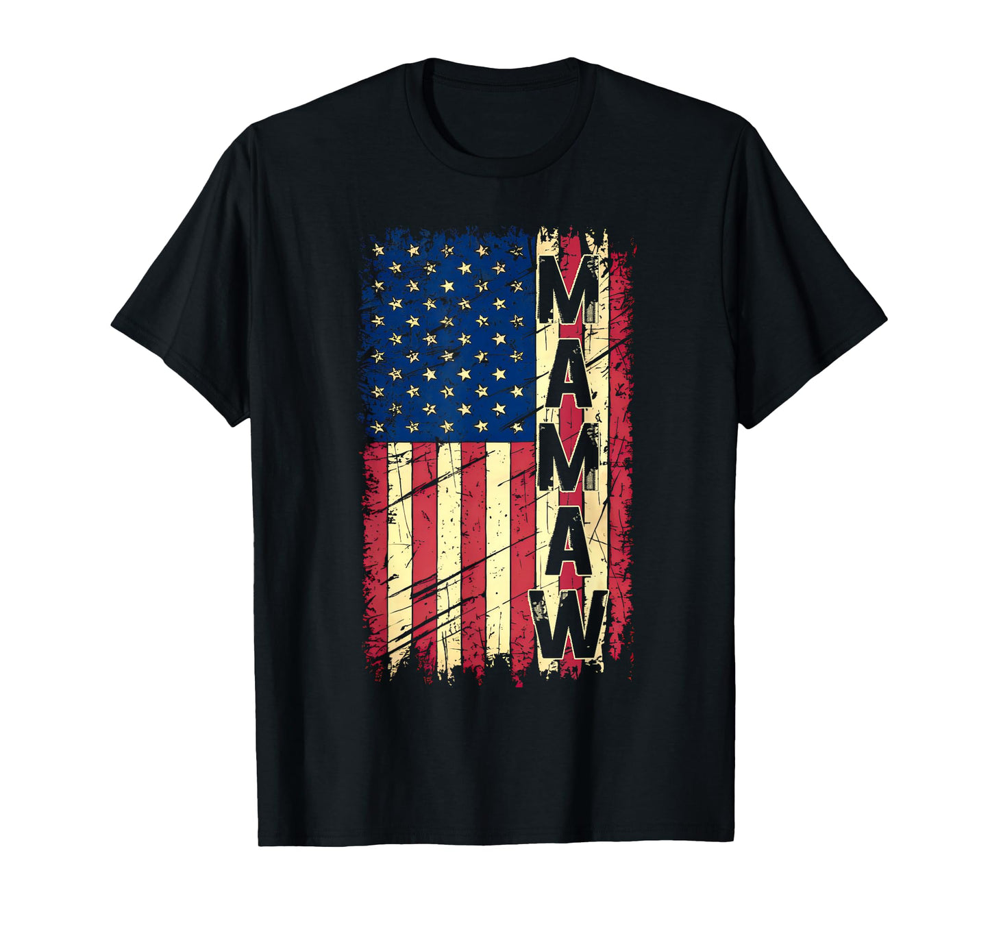 Vintage Mamaw Retro US American Flag Mamaw Patriotic US T-Shirt