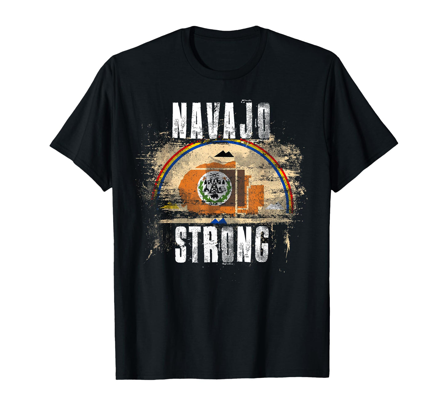 Navajo Strong Vintage Style Flag - Navajo Pride T-Shirt
