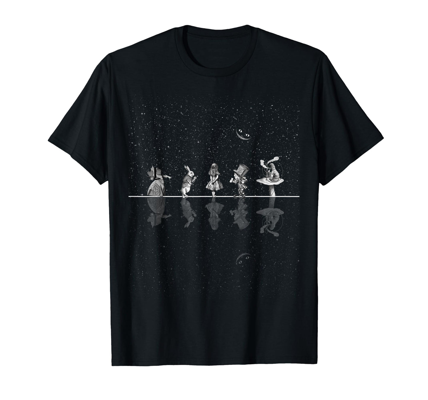 Wonderland Starry Night - Alice In Wonderland T-Shirt