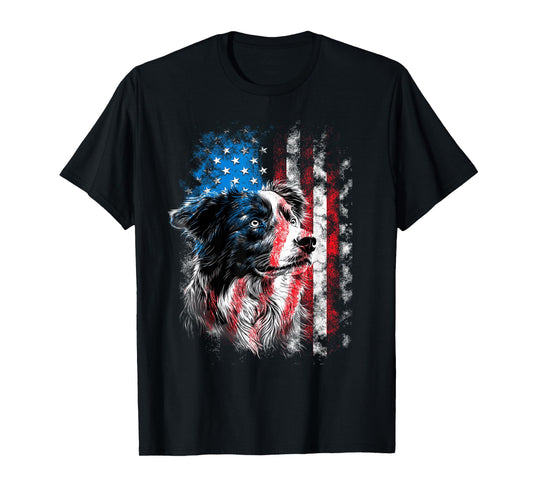 Australian Shepherd 4th of July Dog Lover Men Women T-Shirt