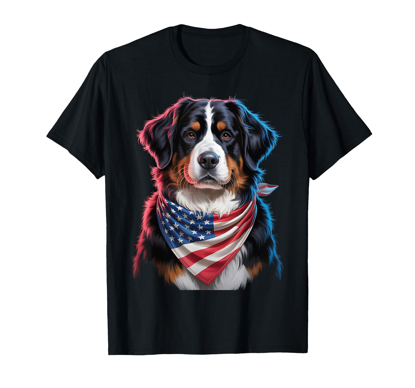 Bernese Mountain dogs usa american flag 4th of July Dog T-Shirt for Men Women Kids
