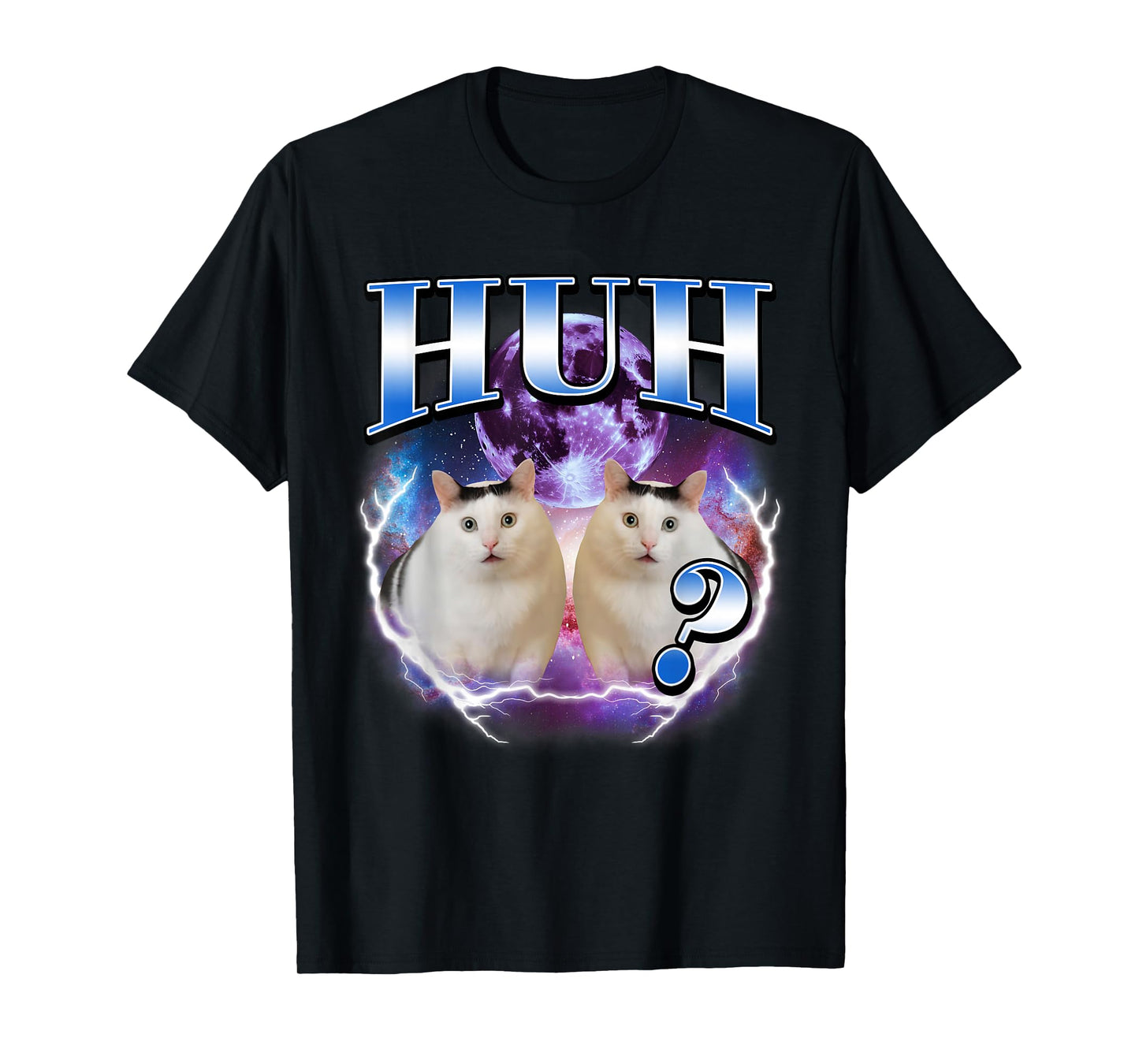 Huh Cat Chonky Funny Meme Graphic for Cat Lovers T-Shirt