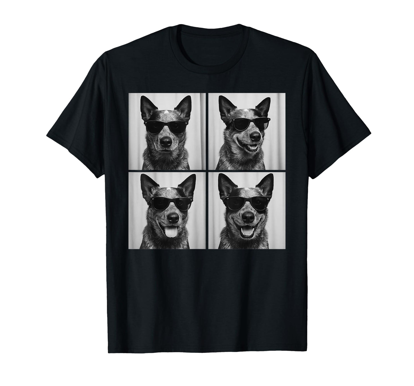 Funny Blue Heeler Lover Cute Dog Photo Booth T-Shirt