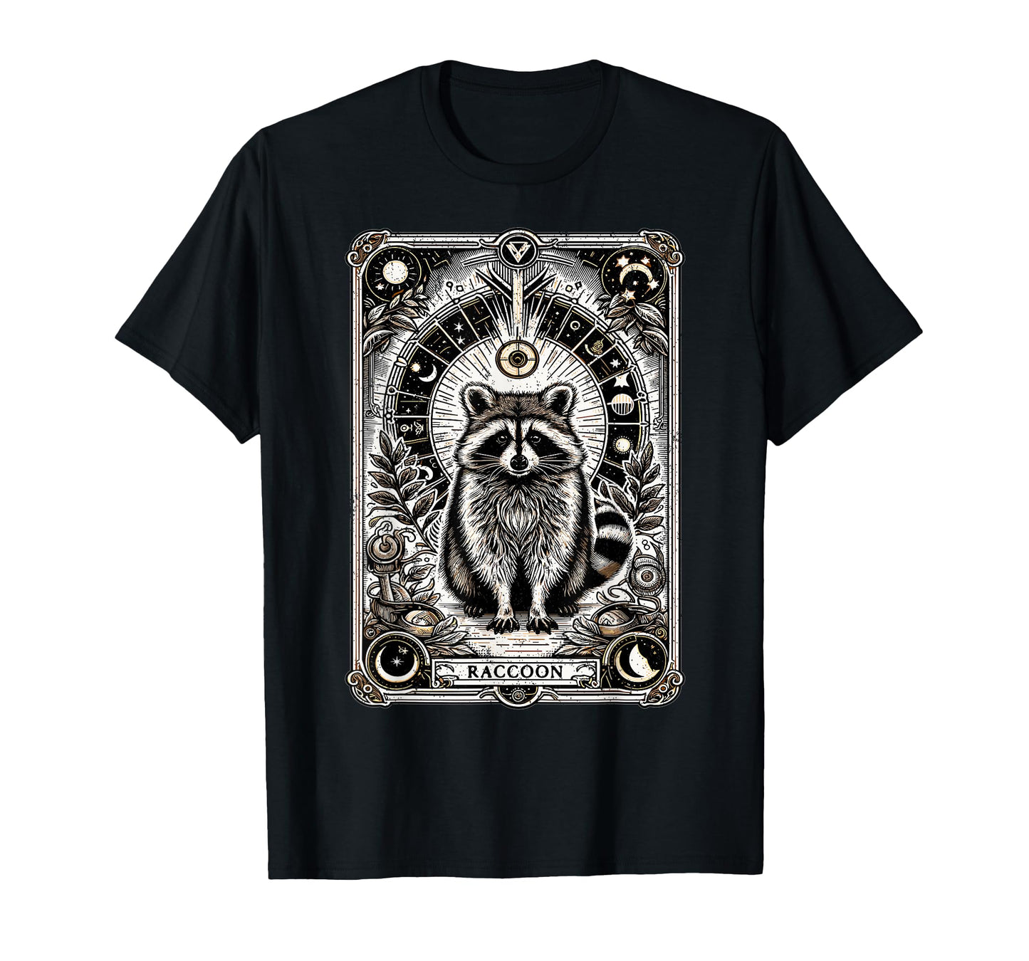 Raccoon Tarot Card Racoon Mystic Occult Raccoon T-Shirt