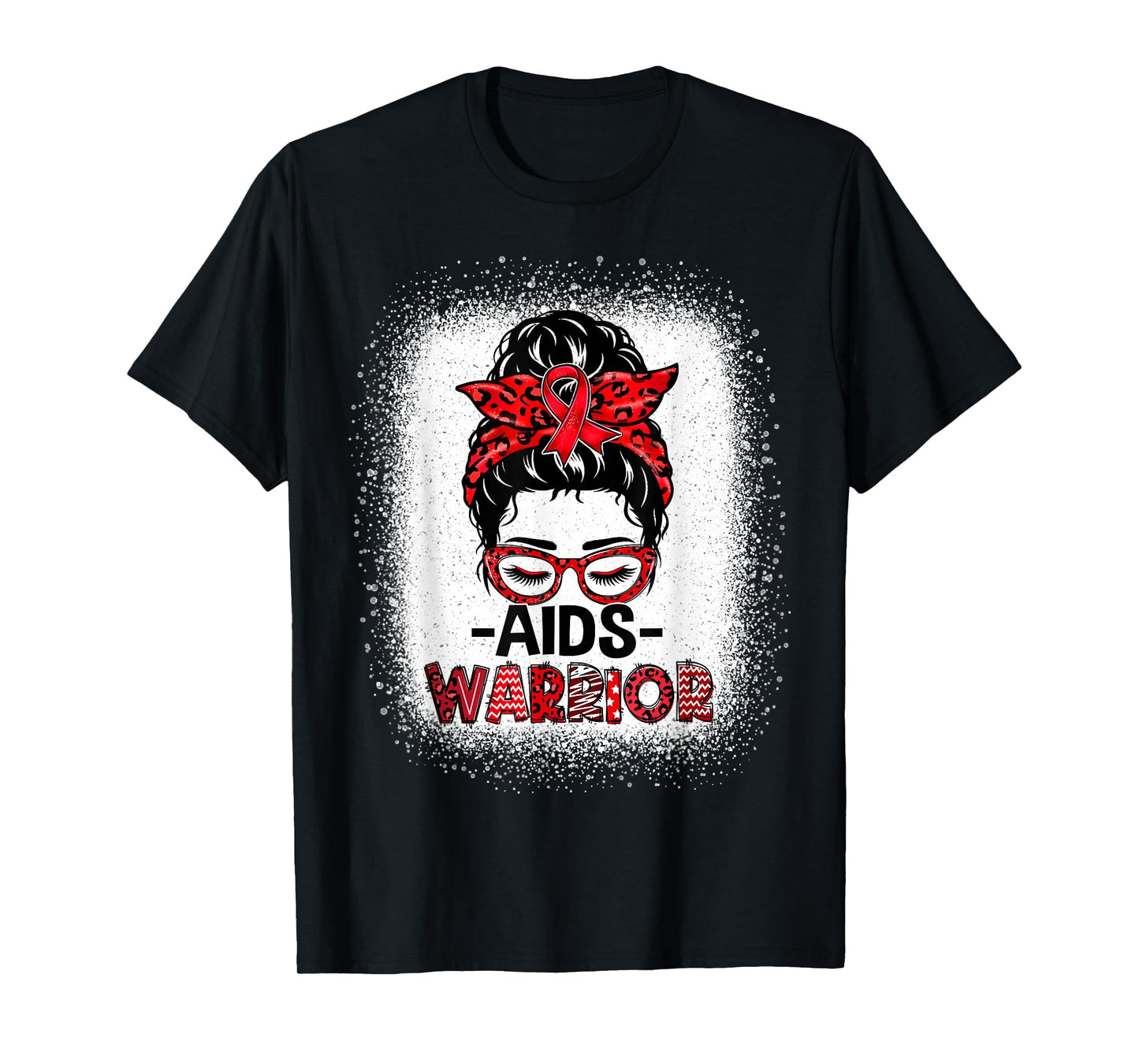 Aids Warrior Red Ribbon World Aids Day Hiv Aids Awareness T-Shirt