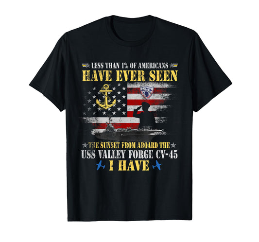 USS Valley Forge CV-45 Aircraft Carrier Less Than 1% Seen T-Shirt