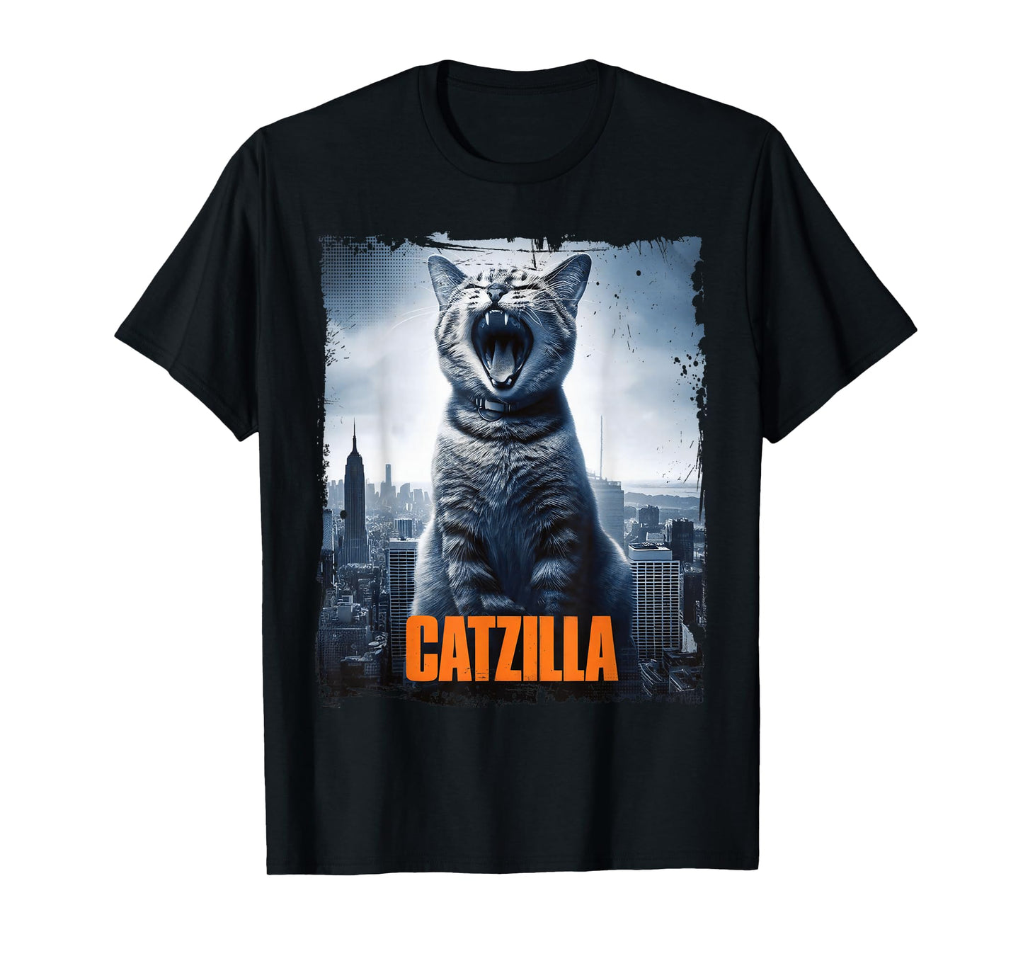 Monster Catzilla Parody Cat for Cats Lover Cat Mom Cat Dad T-Shirt