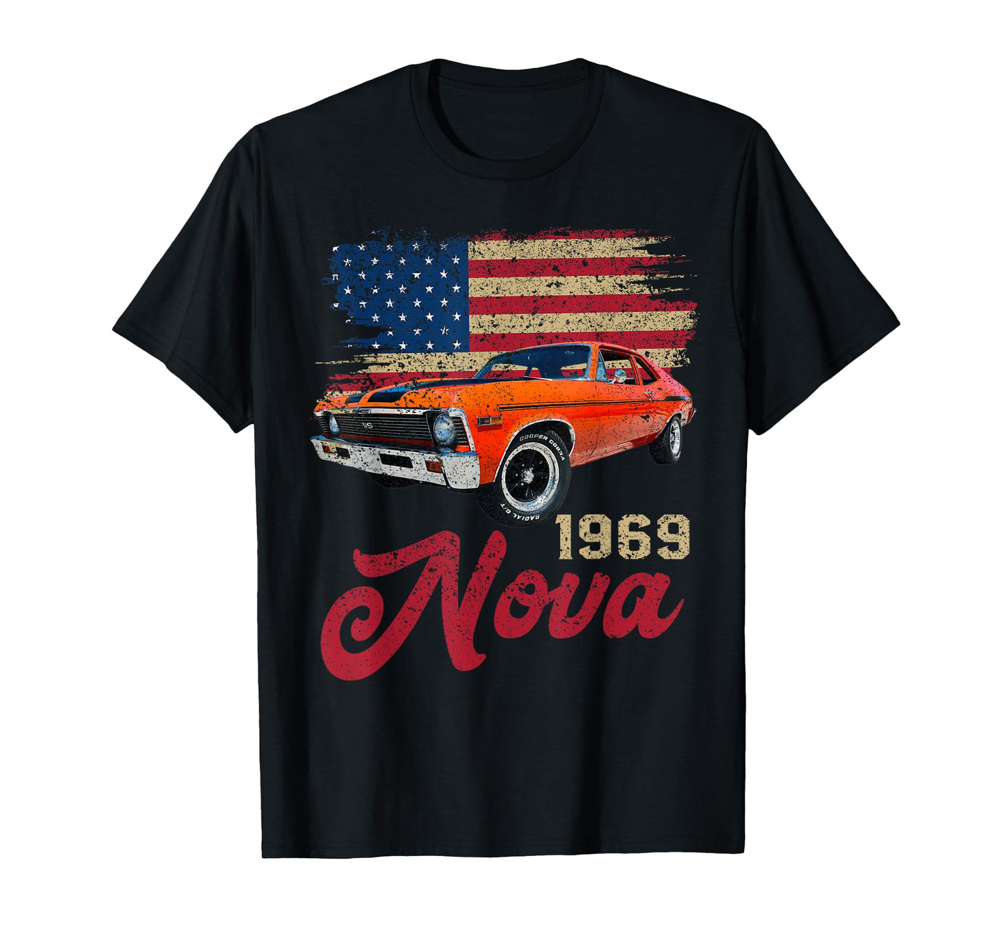 Jersey Style Nova 69 1969 Classic Old School Muscle Car T-Shirt