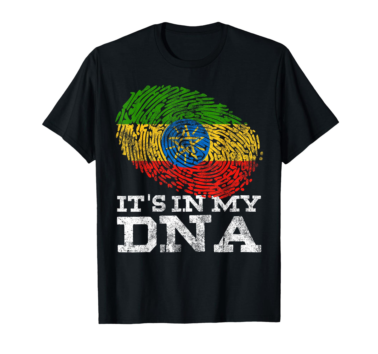 It's in My DNA Ethiopian Gifts Horn of Africa Ethiopia Flag T-Shirt