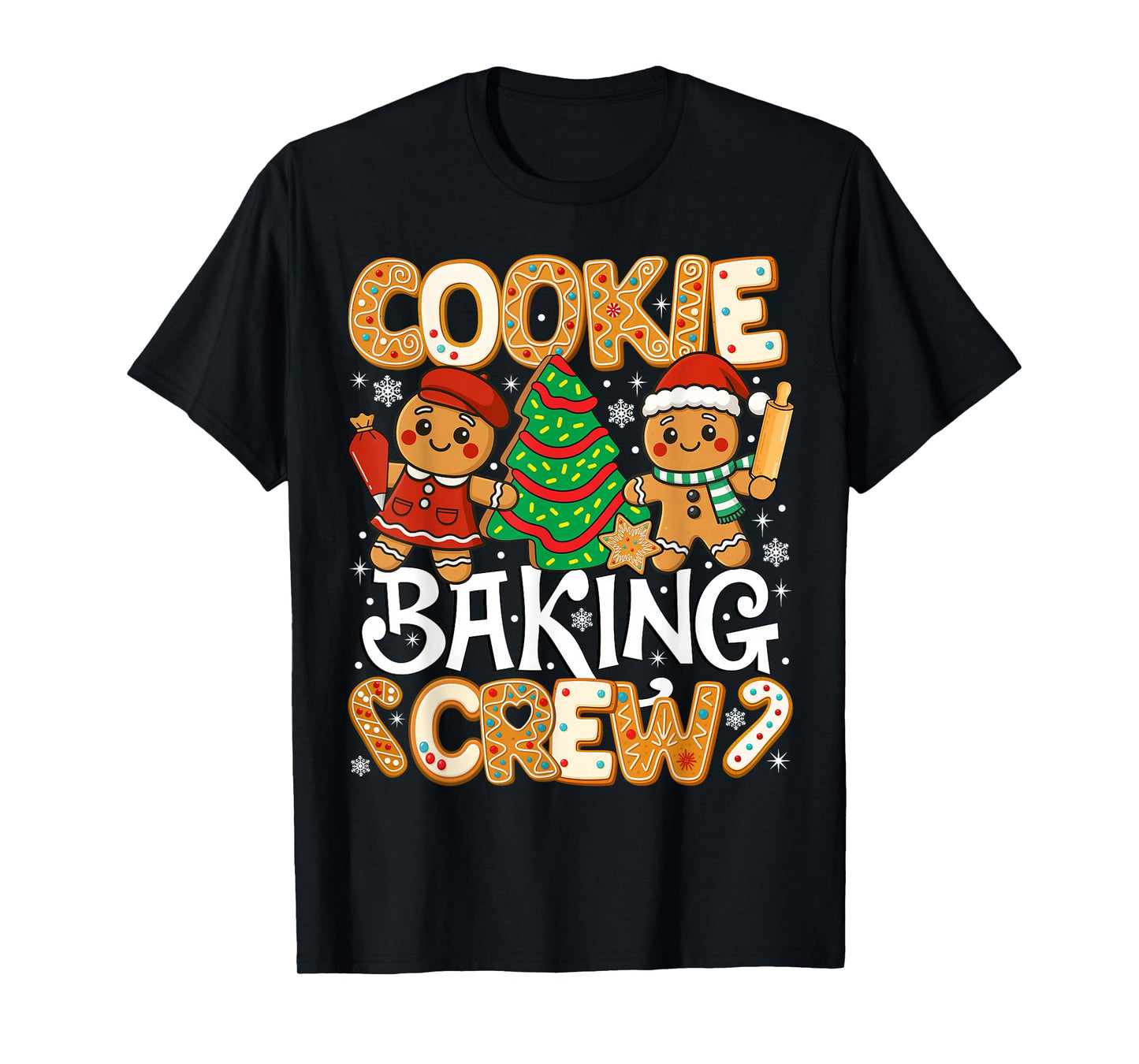Christmas Cookie Baking Crew Family Baking Gingerbread Team T-Shirt