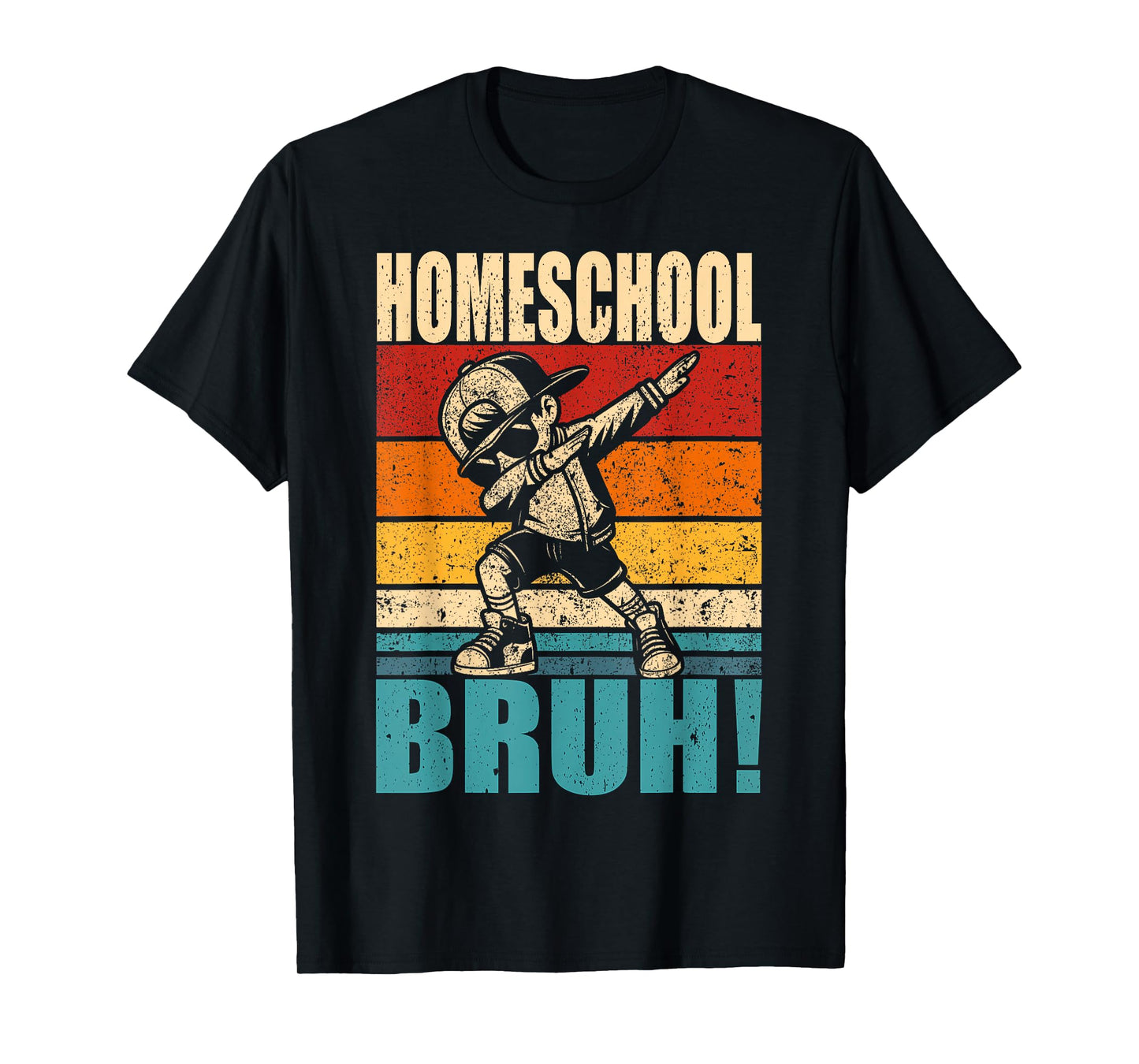 Homeschool Bruh Dabbing Boy Homeschool Squad Boy Student T-Shirt