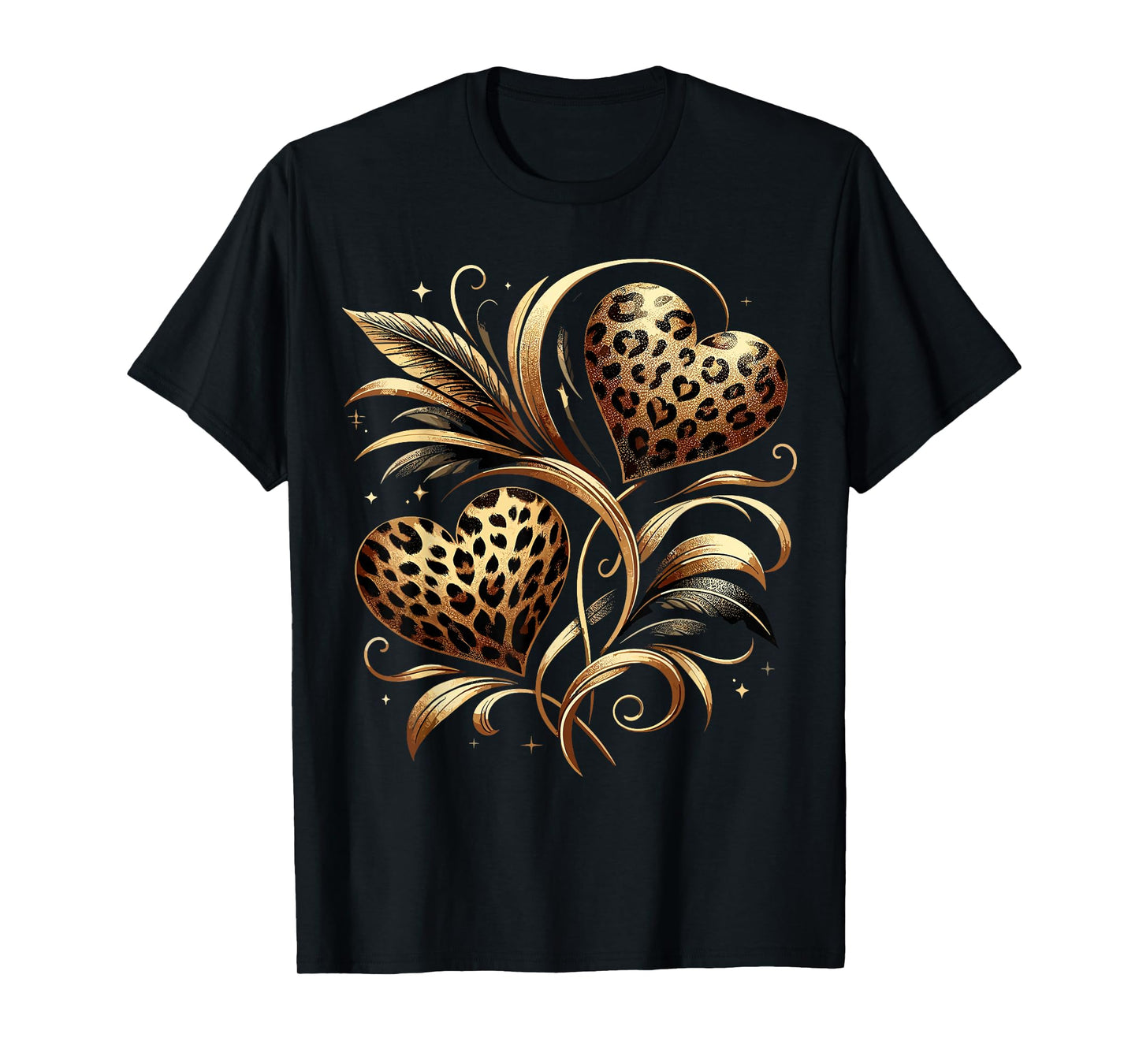 Cheetah Print Heart T-Shirt