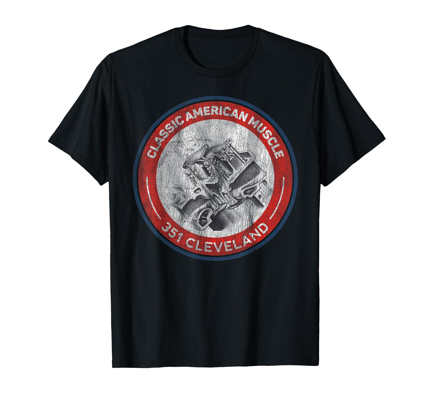 351 Cleveland Canted Valve Musclecar Retro Logo Tshirt T-Shirt