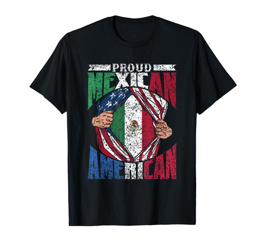 Proud Mexican American Us Mexican American T-Shirt