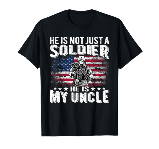 My Uncle Is A Soldier Hero Proud Military Niece Nephew Gifts T-Shirt