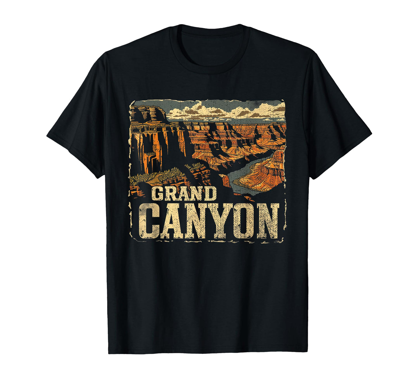 Grand Canyon - US National Park Vintage Men Women Kids Retro T-Shirt