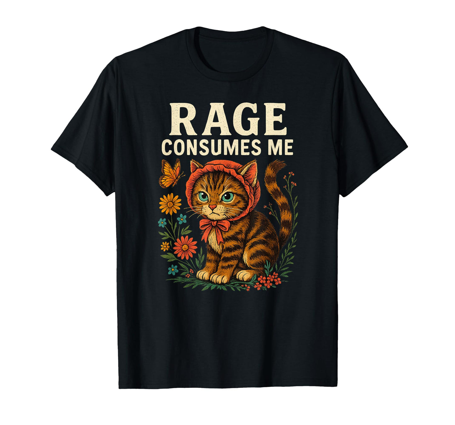 Rage Consumes Me Funny Cat Meme, Cat Mom T-Shirt