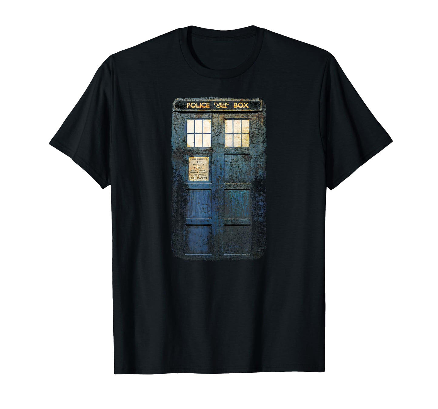 Cosplay Tardis Distressed Time-Traveller Sci-Fan T-Shirt