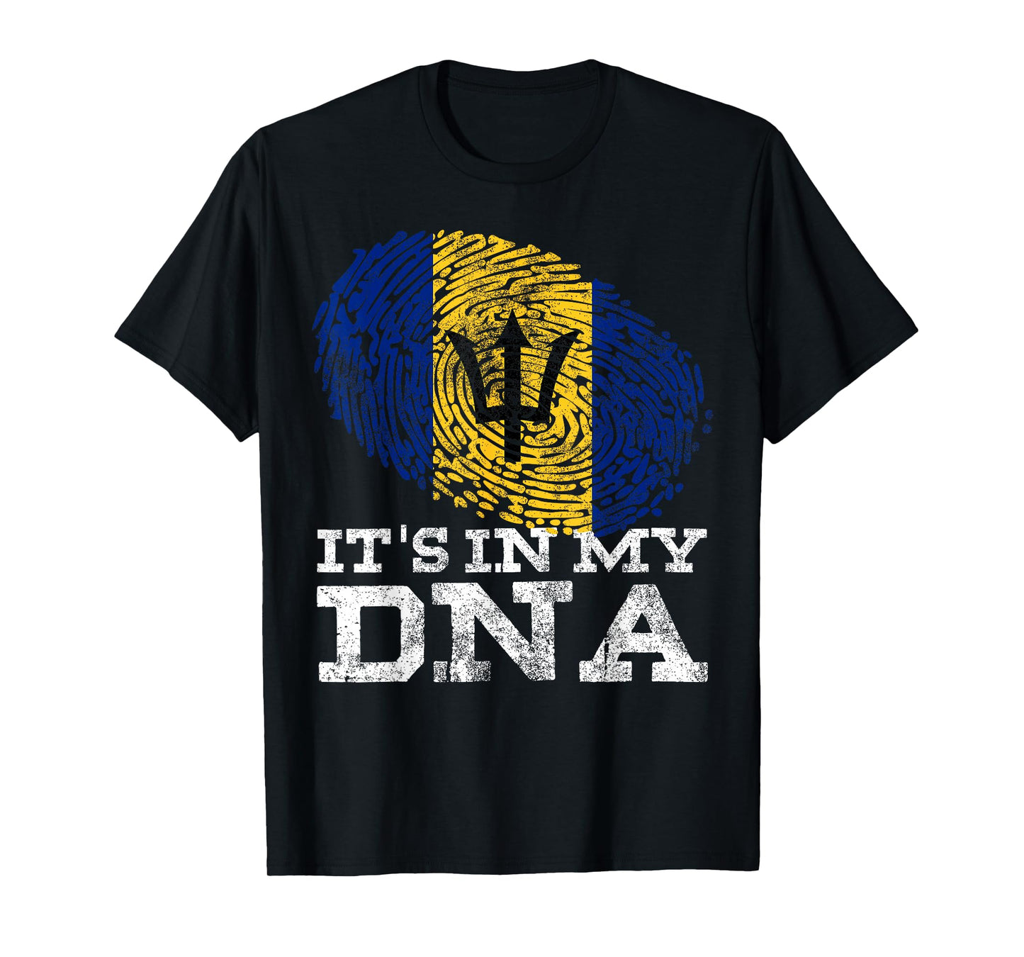 It's in My DNA Barbados Barbadian Graphic Bajan Flag T-Shirt
