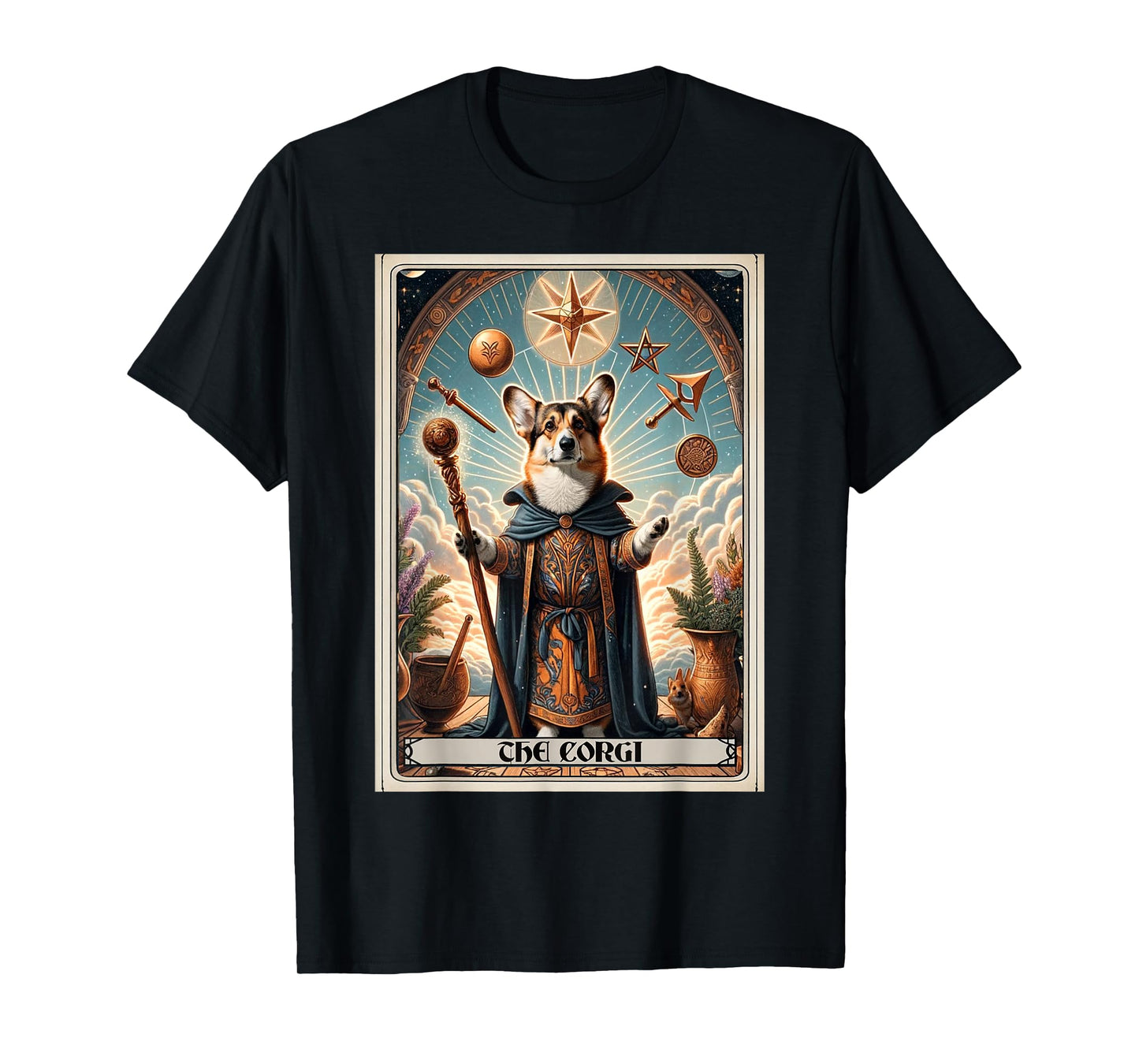 The Corgi Tarot Card Dog T-Shirt