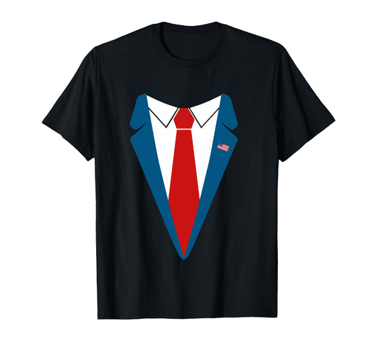 Trump Suit Halloween Costume Funny Cute Simple Fast gift Long Sleeve T-Shirt