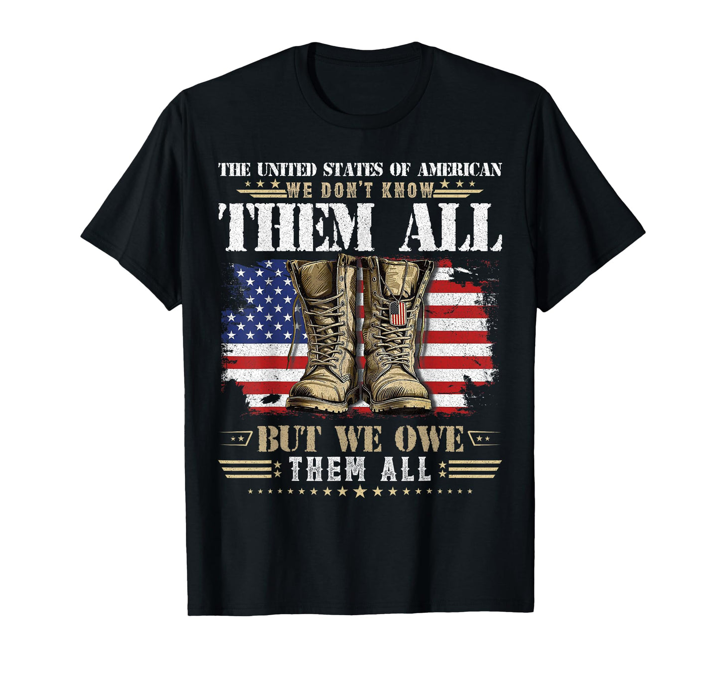 Patriotic Veterans Day Gifts Tee Military Men Women Proud T-Shirt