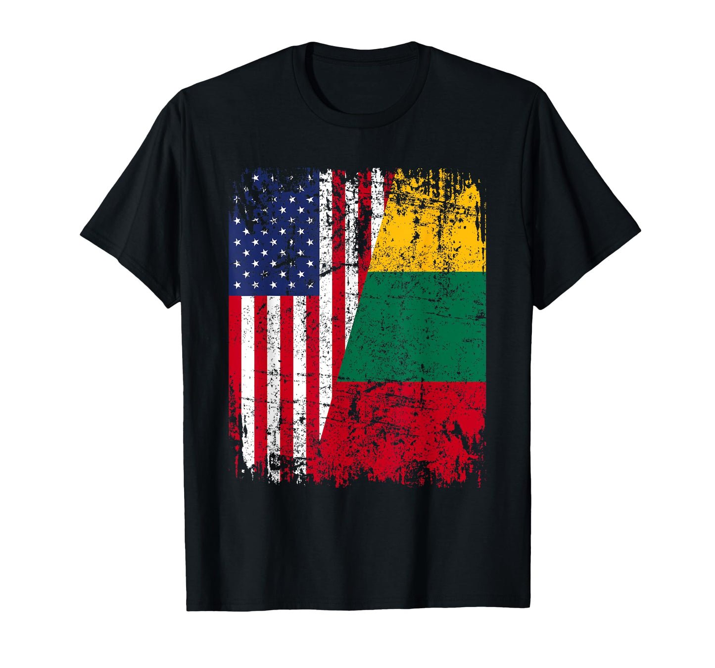 LITHUANIAN American Flag | Men Women Kids | LITHUANIA T-Shirt