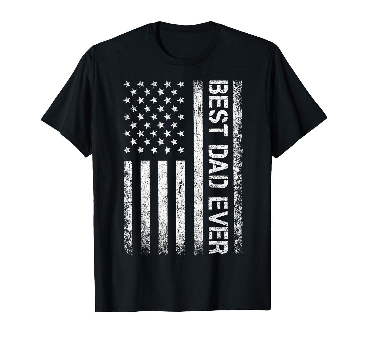 Best dad Ever US American Flag Gift for Father's Day T-Shirt