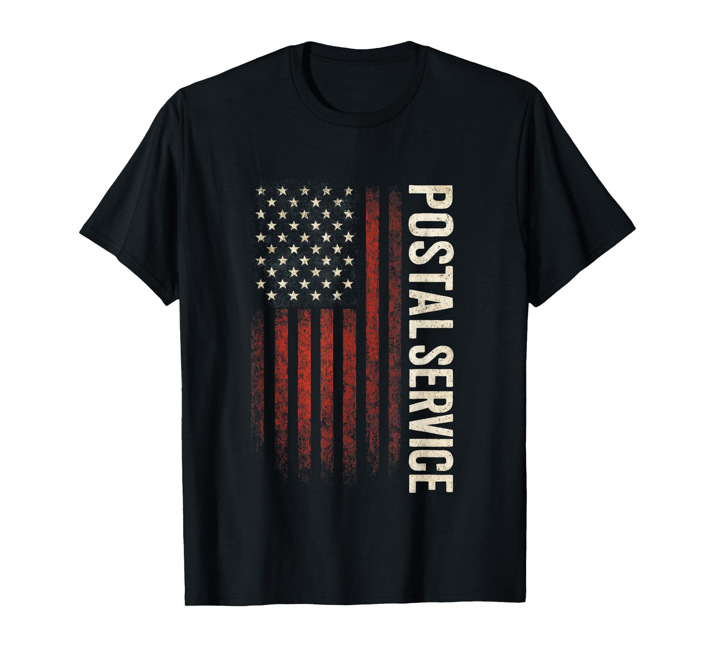 Postal Service - Proud Postal Worker USA Flag T-Shirt