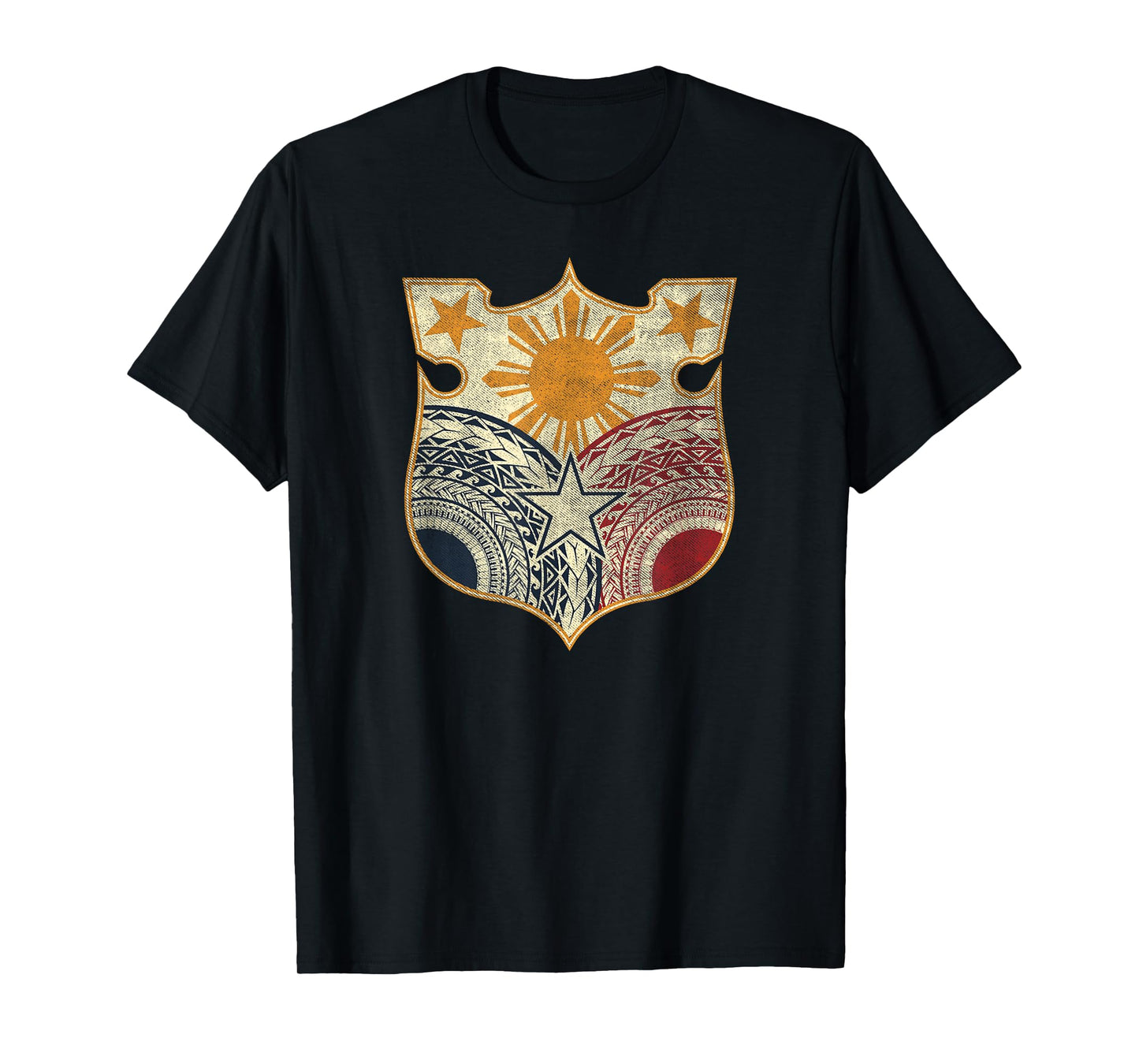 Vintage Filipino Flag Shirt - Filipino Heritage t Shirt T-Shirt