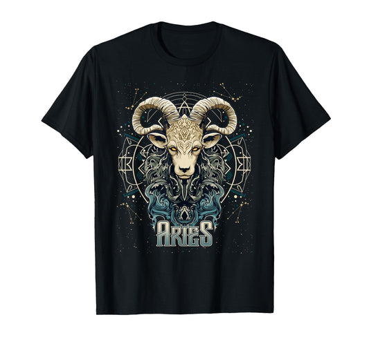 Aries Zodiac Astrological Sign Symbol March 21 to April 19 T-Shirt