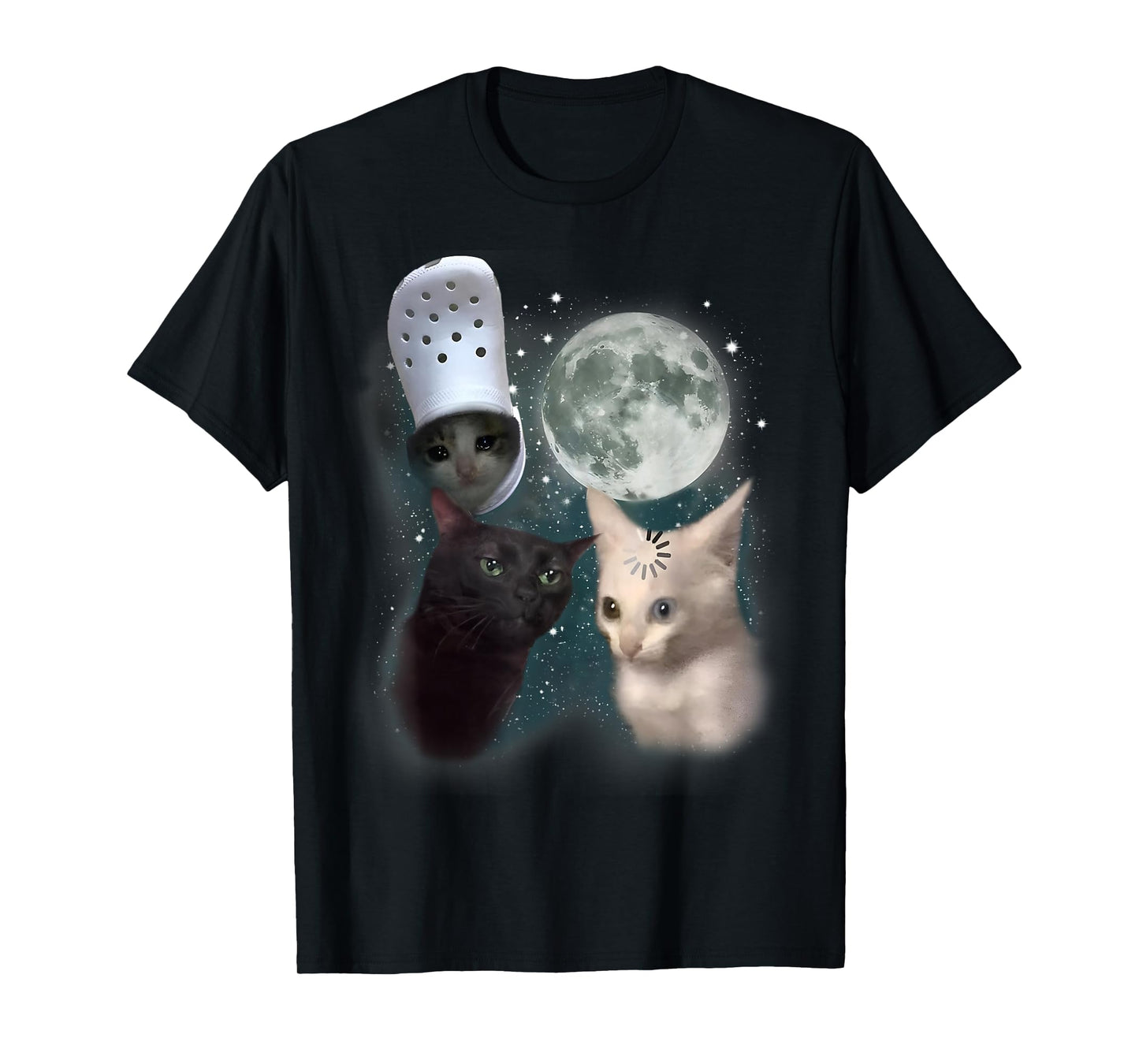 Goofy Ahh Cats Huh Funny Cat Meme Weird Humor Stupid Silly T-Shirt