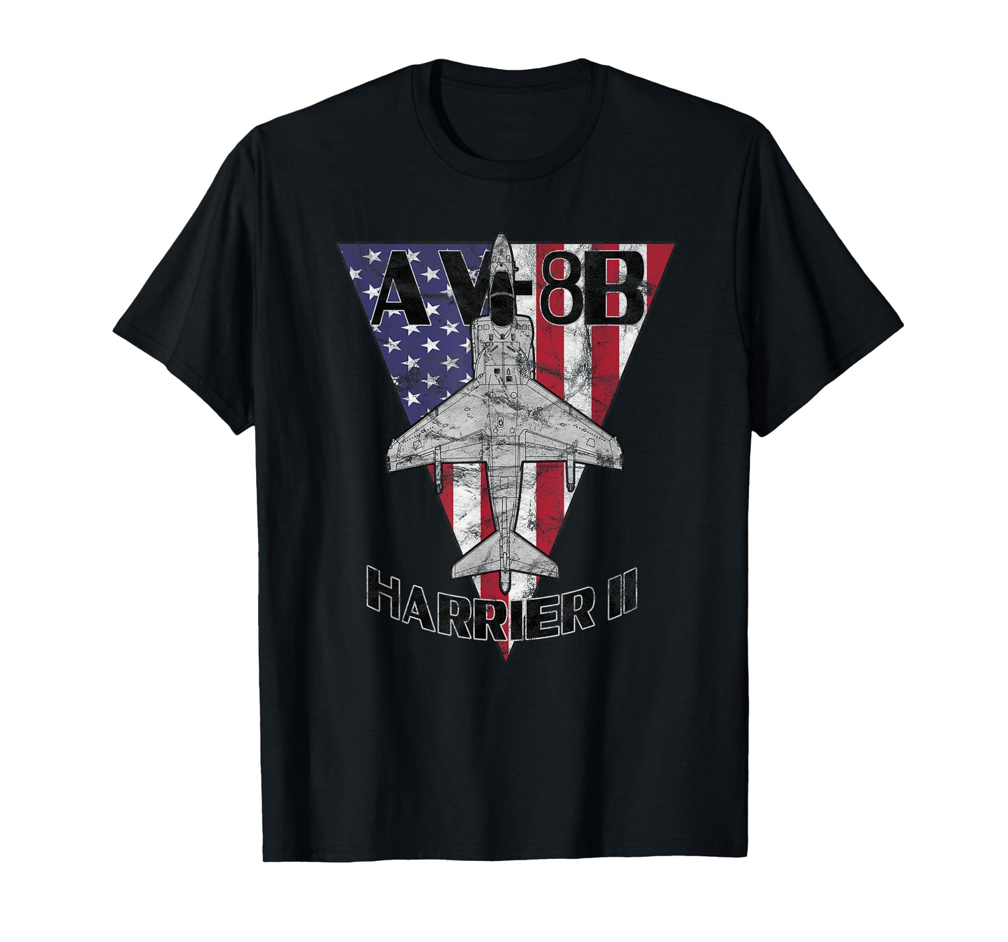 AV-8B Harrier II Jet Patriotic Airplane Vintage Design T-Shirt
