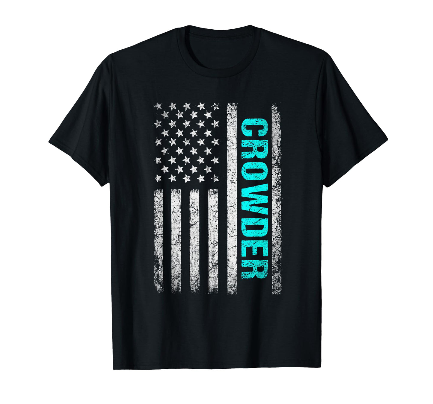 Crowder Name American Flag - Crowder Last Name T-Shirt