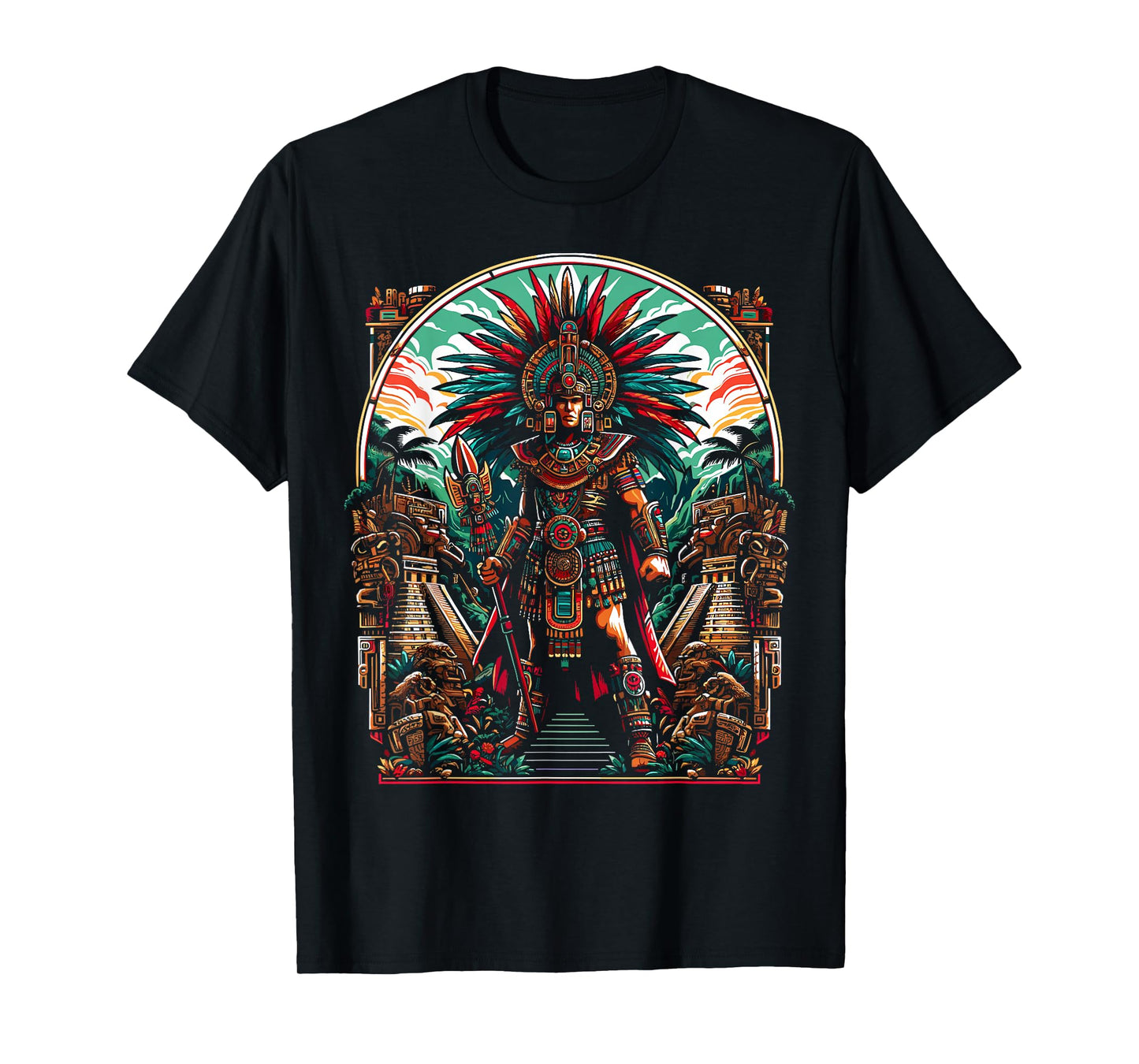 Aztec Warrior Mexico Native Mexican Aztec Civilization T-Shirt