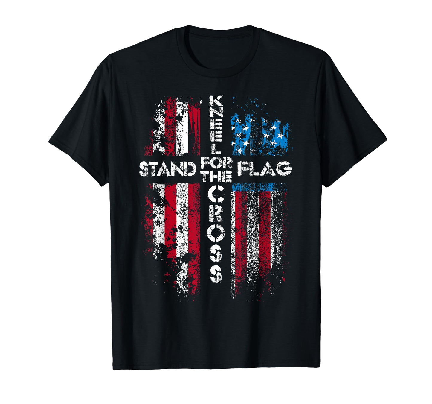Stand for The Flag, Kneel for The Cross T Shirt T-Shirt