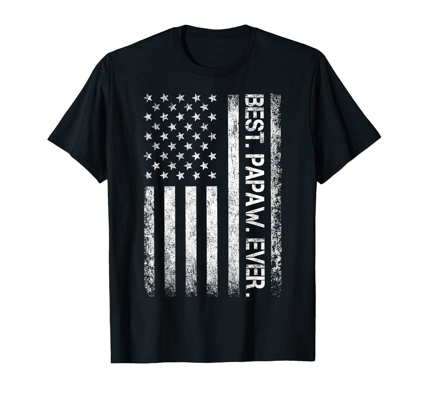 Best Papaw Ever Vintage American Flag T Shirt T-Shirt